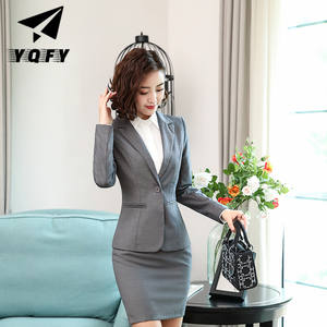 Prezzo di fabbrica da <span class=keywords><strong>donna</strong></span> Design del vestito di moda per ufficio da <span class=keywords><strong>donna</strong></span> uniforme con scollo a V - Product Image 2