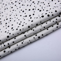 Tissu Hmong en rayonne 100% imprimé à pois noirs, toucher doux, personnalisé, lots de stock tissés pour robes