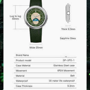 Men's Fashion Quartz <b>Watch</b> Stainless Steel <b>Watch</b> Sapphire Crystal Luminous <b>Watch</b> 50M Waterproof - Product Image 2
