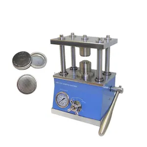 Máquina prensadora de celda de moneda de juegos de troqueles opcionales TOB para investigación de batería de litio