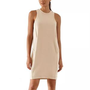 Robes sans manches personnalisées de qualité OEM pour femmes, amples, pour le yoga, les sports de plein air, couleur unie, légères et respirantes - Product Image 5