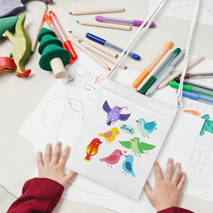 Canvas Crossbody <b>Bag</b> Vertical Square Zippered Adjustable Strap <b>Small</b> Capacity Portable Everyday Use Ivory <b>Black</b> - Product Image 1