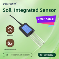 Sortie RS485 Sonde analogique de capteur d'humidité de la température du sol Protection IP68 0-5V 0-10V 4-20mA Détecteurs environnementaux pour
