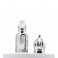 Flacons à bille en verre rechargeables de luxe pour huiles essentielles, 3 ml, 6 ml, 12 ml, avec bâtonnets en verre, pour les voyages et les parfums