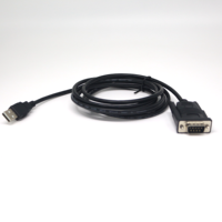 Kabel Serial PVC Tembaga Murni Terlindung FTDI232 RS485 USB a Male ke DB9 Male/Female Converter Komunikasi Data Perangkat Industri