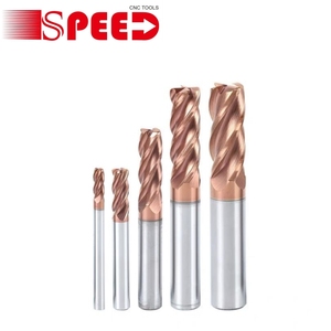 CNC Cutting Tool Solid Carbide Endmill 4 Flute Hrc45 Hrc55 Hrc65 Endmills Corner Radius <strong>End</strong> <strong>Mill</strong> - Product Image 5