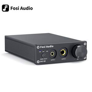 Convertidor <span class=keywords><strong>DAC</strong></span> Fosi Audio Q5, Adaptador USB Digital a Analógico, Decodificador ESS9018K2M &amp;   Amplificador de Auriculares &amp;   Mini Estéreo - Product Image 1
