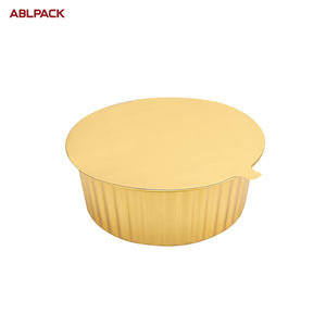 Abl 5000ml Vente en gros Boîte à lunch en aluminium Plateau de cuisson en aluminium Table à vapeur <span class=keywords><strong>jetable</strong></span> Moule en aluminium Récipient rond en étain avec couvercle - Product Image 3