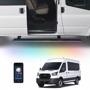 Estribos Eléctricos WEIJIA para Ford Transit PRO 12-25, de Aleación de Aluminio, Resistentes al Agua IP67, Plegables Automáticamente - Product Image 1