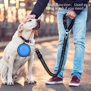 Reflective <strong>Breakaway</strong> Alloy Dog Seat Belt Leash Pet Car Cushion Tension Puppy Harness Collar Safety Vehicle Travel Made <strong>Rope</strong> - Product Image 5
