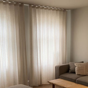 Cortinas Transparentes Blancas para Ventanas, Decoración Simple para Comedor, Dormitorio y Hogar - Product Image 4