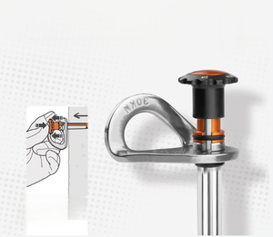 M12 M10 สมอบกสแตนเลสแบบใช้ซ้ำได้ สมอบกแบบถอดได้สำหรับการปีนเขา สำรวจถ้ำ ปีนหน้าผา และงานบนที่สูง - Product Image 6