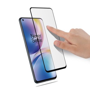 <span class=keywords><strong>AMORUS</strong></span> Full Coverage Voll kleber 9H Härte Displays chutz folie aus gehärtetem Glas für OnePlus Nord 2 5G - Product Image 1