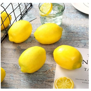 Citron en polymousse, <span class=keywords><strong>Fruits</strong></span> artificielles en plastique, décoration de maison, <span class=keywords><strong>faux</strong></span> jardin - Product Image 5
