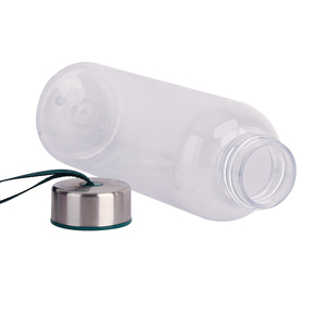 Bpa Gratis Op Maat Gemaakte 500Ml/17Oz Tritan Drink Waterfles Voor Sport Draagbare Plastic Heldere Waterfles Met Lanyard - Product Image 3