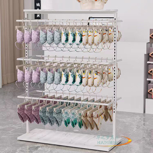 Tùy Chỉnh Vàng Bán Lẻ Đồ Lót Hiển Thị Quần Áo Cửa Hàng Hiển Thị Giá Đứng Kim Loại Quần Áo Hiển Thị Kệ - Product Image 3