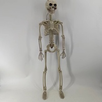 Décoration d'Halloween : Grande figurine humaine squelette géante pour jardin, idéale pour maison hantée