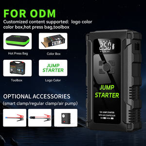 車両SOS用パワーバンクLEDフラッシュ緊急ブースター付き12Vカージャンプスターターポータブルオートパワーバスターバッテリー - Product Image 3