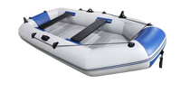 YUNFAN Bateau pneumatique gonflable en PVC à 3 couches pour 5 personnes, bateau de pêche de 3,0 m, radeaux portables pour sports nautiques