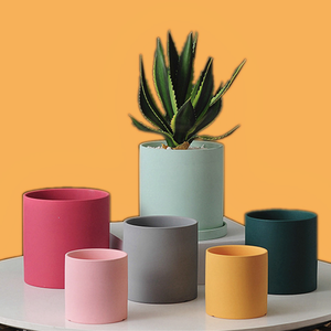 Pot de fleurs en <span class=keywords><strong>céramique</strong></span> moderne, design nordique, bassin de décoration d'<span class=keywords><strong>extérieur</strong></span> <span class=keywords><strong>cactus</strong></span>, mini pots de fleurs, mat et pur - Product Image 4