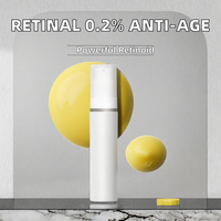 Sérum émulsion OEM Rétinol 0,2% haute concentration pour soin du visage anti-âge avancé, raffermissant et lissant, unisexe, estampage or, 0,5 fl oz