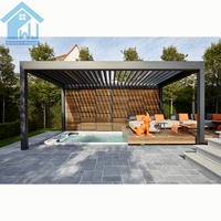 Pergola en aluminium Pergo-Lux 12X16 10X13, taille personnalisée, structure existante, toit à lames avec fixation