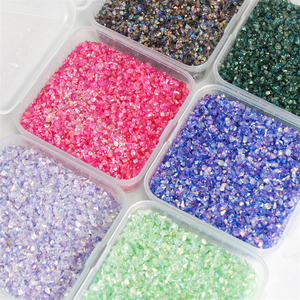 Hisenlee, 30 г, асимметричное стекло, 2-4 мм, массивные блестки, переливающиеся хлопья, квадратная коробка, эпоксидная смола, Рождественский Хэллоуин - Product Image 3