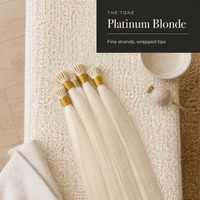 Extensions de cheveux lisses et raides, mèches individuelles enveloppées, toutes couleurs, teintables, pour la vente au détail en boutique