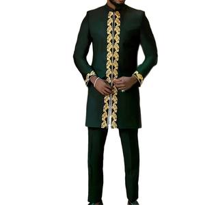 Artículos a la <span class=keywords><strong>venta</strong></span> a granel, traje <span class=keywords><strong>de</strong></span> <span class=keywords><strong>hombre</strong></span> ordinario <span class=keywords><strong>de</strong></span> verano con solapa Beige <span class=keywords><strong>de</strong></span> estilo étnico africano informal <span class=keywords><strong>para</strong></span> jóvenes LK001, ropa elegante - Product Image 5