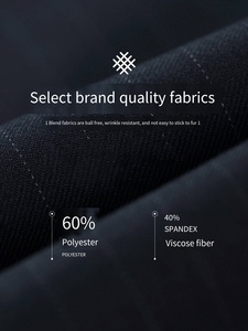 Completo <span class=keywords><strong>Uomo</strong></span> Slim Fit Due Pezzi per Cerimonie Nuziali Turche con Giacca e Pantalone Monopetto con Chiusura <span class=keywords><strong>a</strong></span> Bottone - Product Image 4