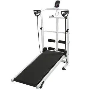 Mechanisches, nicht-motorisiertes Indoor-Laufband aus Stahl, verstellbar, leise, faltbar und multifunktional für das Heimtraining - Product Image 4