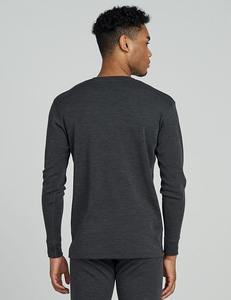 CELINNE <b>Long</b> Sleeve Thermal Base Layer Shirt <b>Men</b> Winter Merino Wool Thermal Underwear <b>Long</b> <b>Johns</b> For <b>Men</b> - Product Image 4