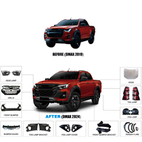 Kit carrosserie D-max de haute qualité pour ISUZU Dmax 2019-2024, lifting pour modèle 2025, comprend pare-chocs, calandre, phares, feux arrière et capot