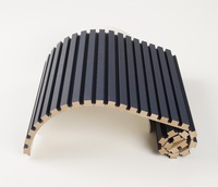 Panneau Tambour Flexible, Panneau Mural en Bois à Lattes Pliable, Styles Variés pour la Décoration Intérieure Commerciale et Résidentielle