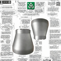 Raccord de tuyauterie en acier inoxydable forgé à souder bout à bout, réducteur concentrique de haute qualité BW ASME B16.9 A234 SCH40 304 316 1/2" 3/4" – Garantie 1 an