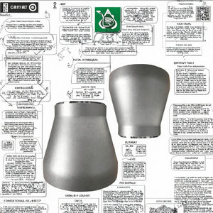 C.Z.IT BW ASME B16.9 A234 <span class=keywords><strong>APB</strong></span> SCH40 304 316 1/2"3/4" Conexión de Tubería de Acero Inoxidable Forjado por Soldadura a Tope, Reductor Concéntrico - Product Image 3