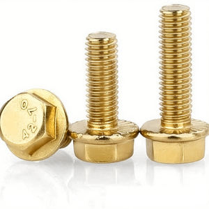 Din250 <span class=keywords><strong>2533</strong></span> flanş cıvataları karbon çelik düz Boulon yarım iplik bakır çinko parlatma altıgen başlı Perno Henagon cıvata 80mm 50mm - Product Image 6