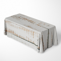 Nappe de haute qualité banquet mariage stretch spandex 6ft 8Ft rectangulaire Polyester Table jeter nappes personnalisées