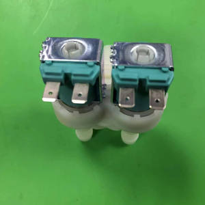 European-Style Nylon 6/8 Thread Vertical 90-Degree One-In-Two-Out Solenoid Valve for Water Inlet <b>Laundry</b> <b>Appliance</b> Part - Product Image 5