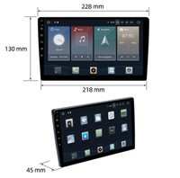 Lecteur DVD Android Octa-Core de 9 pouces, écran 2K, prend en charge la sortie vidéo sans fil CarPlay Android Auto HDMI