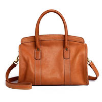 Sac à main vintage en cuir véritable pour femme avec poignée supérieure et bandoulière amovible, grande capacité