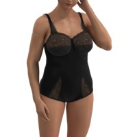 Bodysuit Wanita Plus Size XXL, Bahan Spandex/Nylon, Bernapas, Ramah Lingkungan, Potongan Tinggi, Motif Bunga, Cepat Kering, Berkawat, Seksi, Elastis, Untuk Sehari-hari