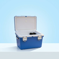 Grand congélateur-réfrigérateur portable de 50 litres avec roues pour la logistique des supermarchés et le transport en chaîne du froid, avec une forte capacité de charge