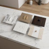 Interrupteur mural KLASS Luxury Hotel Eu, texture marbre, bronze, design modulaire 1, 2, 3, 4 voies