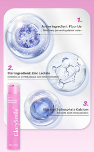 Dentifrice personnalisé au logo, saveur <span class=keywords><strong>fruit</strong></span>ée, fluoré, haleine fraîche, pour adultes, format voyage 60g, blanchissant - Product Image 4