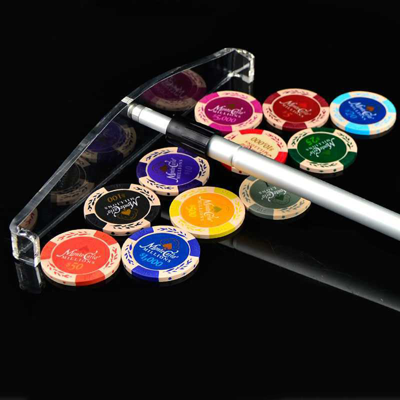 Strumento Chip Da Tavolo Abaodam Rastrello Poker Chip - Asta Telescopica Per Raccolta Fiches Da Roulette E Tavolo Bastone Raccogli Fiches