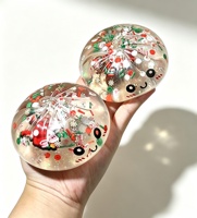 Jouet anti-stress souple en TPR en forme de boulette de Noël mystère, boîte surprise pour enfants