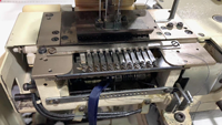 Machine à coudre à double point de chaînette à 12 aiguilles à lit cylindrique Kansai FX-4412P (Modèle 4412 Machine multi-aiguilles)