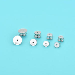 925 Sterling Silver <b>Earring</b> <b>Backs</b> Replacement Secure Ear <b>Locking</b> for Stud <b>Earrings</b> Ear Nut for Posts - Product Image 3