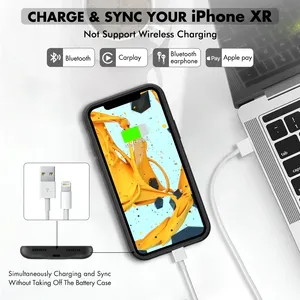 Funda Cargadora <span class=keywords><strong>de</strong></span> Batería Delgada <span class=keywords><strong>de</strong></span> 10000 mAh para <span class=keywords><strong>iPhone</strong></span> <span class=keywords><strong>XR</strong></span>, Carcasa con Batería Externa para <span class=keywords><strong>iPhone</strong></span> <span class=keywords><strong>XR</strong></span> - Product Image 3